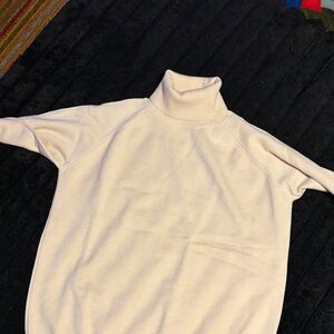 Elegant Cream Turtleneck Sweater